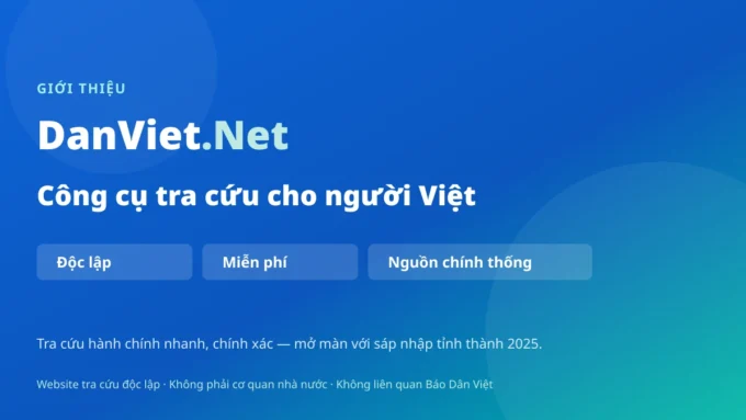 Giới thiệu DanViet.Net — công cụ tra cứu cho người Việt