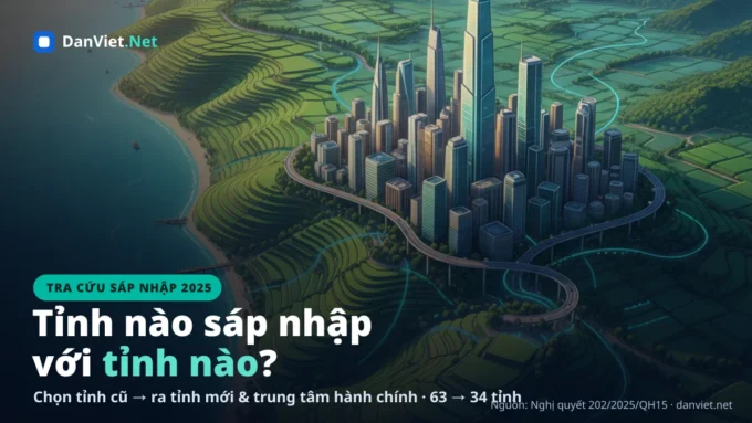 Tỉnh nào sáp nhập với tỉnh nào năm 2025 - tra cứu 63 tỉnh thành cũ còn 34 tỉnh mới