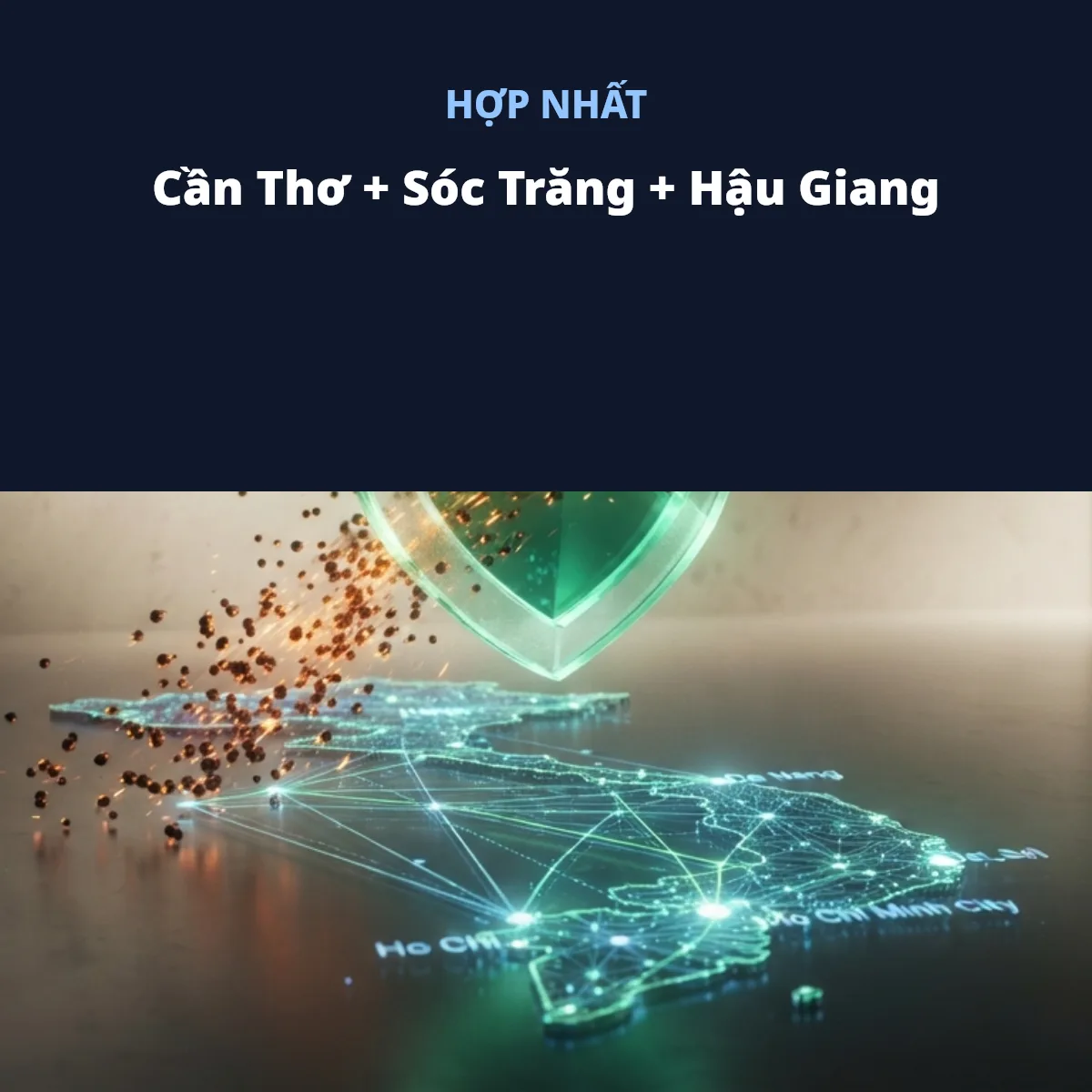 Hợp nhất Cần Thơ Sóc Trăng Hậu Giang thành TP Cần Thơ mới